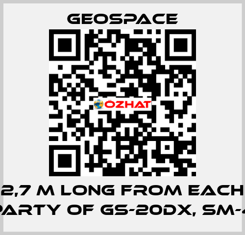 2,7 M LONG FROM EACH PARTY OF GS-20DX, SM-4 GeoSpace