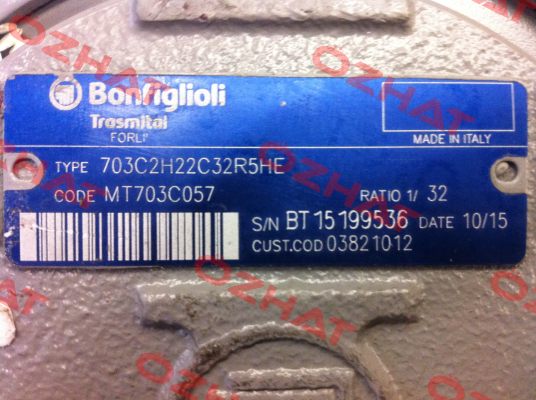 703C2H22C32R5HE customised Bonfiglioli