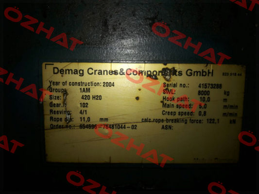 ROPE FOR:41573288  Demag