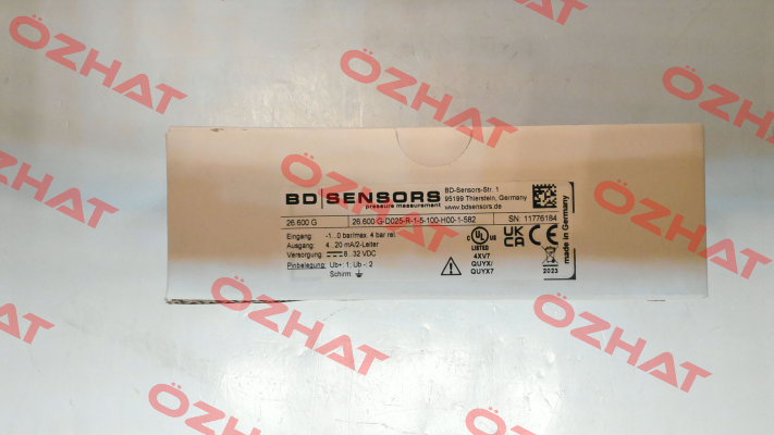 G-D025-R-1-5-100-H00-1-582 Bd Sensors