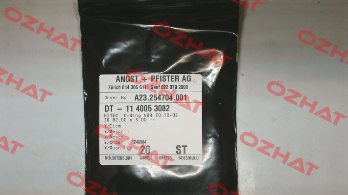 1140053082 / 1Q713082 / ORM 0820-30 Angst-Pfister