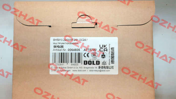 p/n: 0064605, Type: BH5910.22/00MF2/61 DC24V Dold