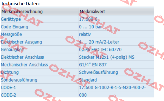 17.600 G-1002-R-1-5-M20-400-2-000 Bd Sensors