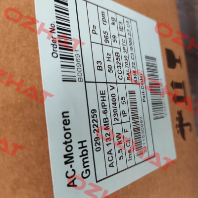 ACA 132 MB 6/PHE (Design: IM B3) AC Motoren