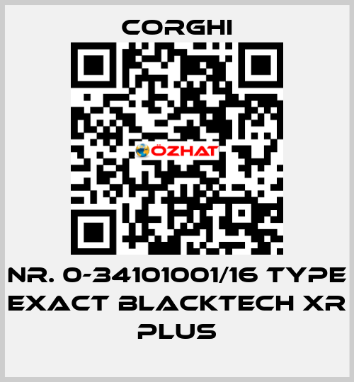Nr. 0-34101001/16 Type EXACT BlackTech XR PLUS Corghi