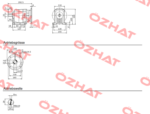C222P 2.7 P90 B3 - B1410008 Bonfiglioli