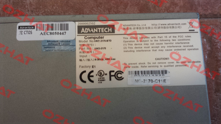 UNO-2170-BTO, 2170-C11E  Advantech
