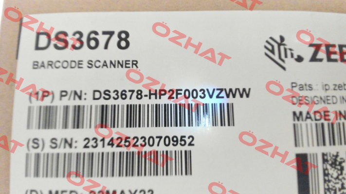 DS3678-HP2F003VZWW Zebra