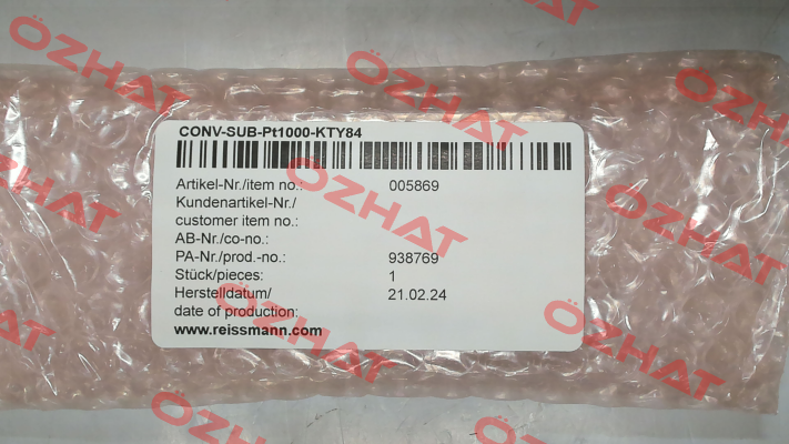 Konverter Pt1000 / KTY 84-130 / 005869 Reissmann