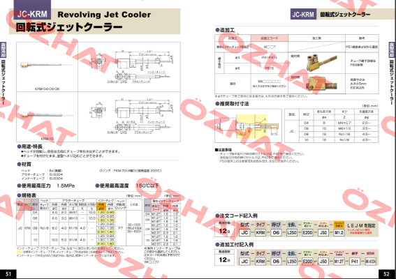 JC-KRM-08-L331-E219-J112-M1.8-MKWL858 Ahresty-tec