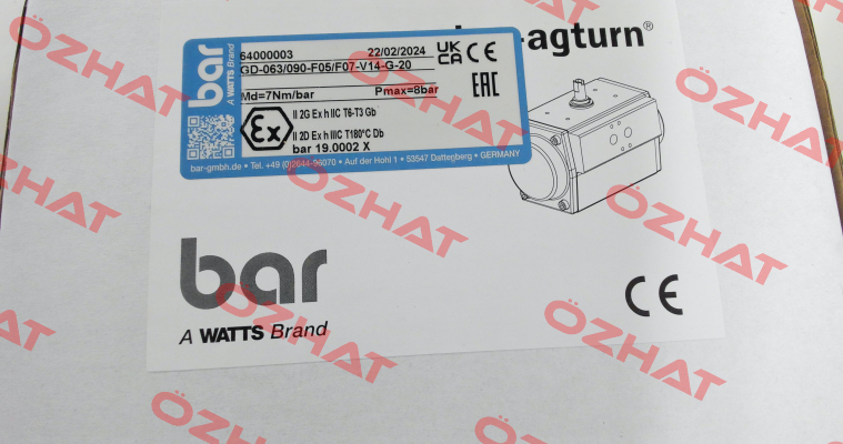 GD-063/090-F05/F07-V14-G-20 bar
