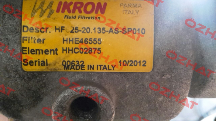 HF625-20.135-AS-SP010-B17-GE-B-XA-FP-D Ikron