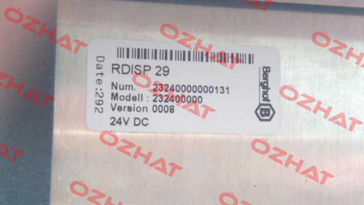 RDISP29/240*60 obsolete, no replacement  Berghof