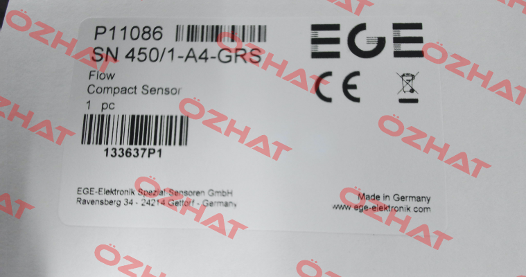 p/n: P11086, Type: SN 450/1-A4-GRS Ege