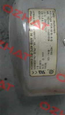 FDR 80B-6Q OEm for Müller Martini GmbH same item as  2502.5282.2 Type: FDR 80B-6Q  Dietz-Motoren