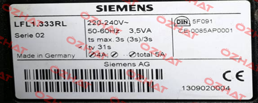 LFL1.333RL OEM, alternative LFL1.333  Siemens (Landis Gyr)