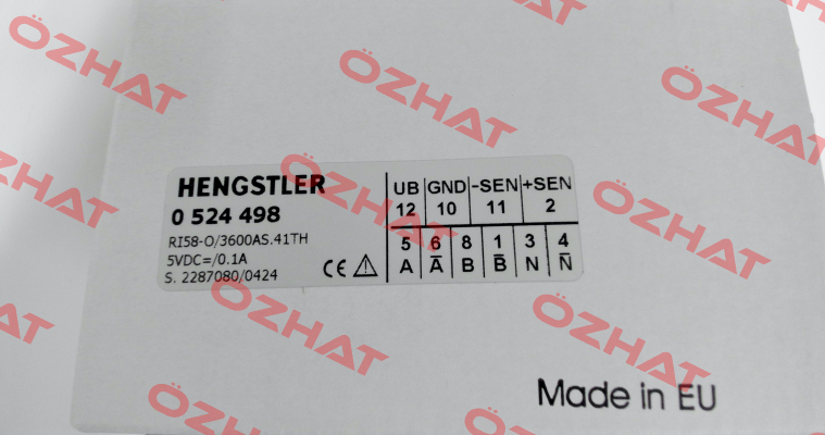 p/n: 0524498, Type: RI58-O/ 3600AS.41TH Hengstler