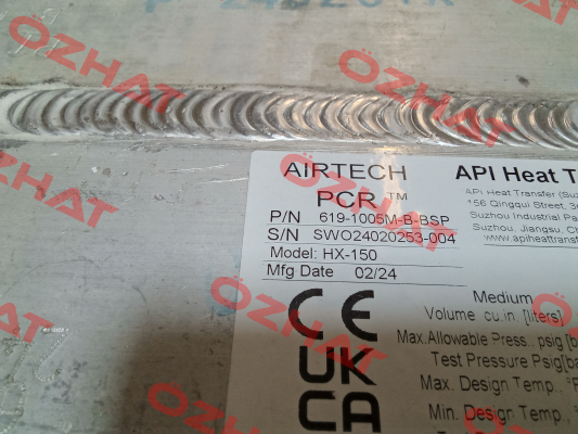 PCR 619-1005 M-BSP API Airtech