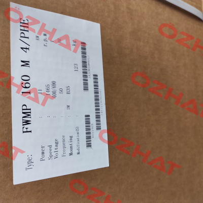 FWMP 160 M 4 / PHE AC Motoren