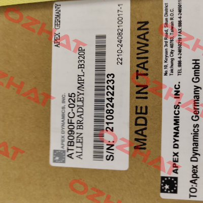 ATB090FC-025 Apex Dynamics
