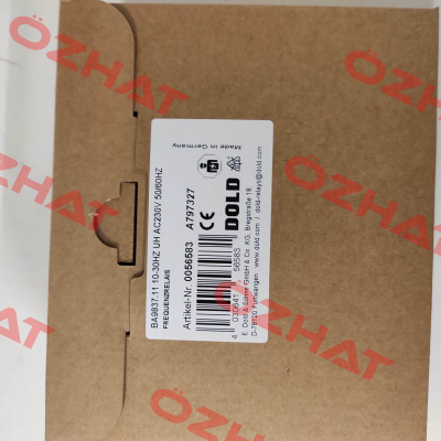 p/n: 0056583, Type: BA9837.11 10-30HZ UH AC230V 50/60HZ Dold