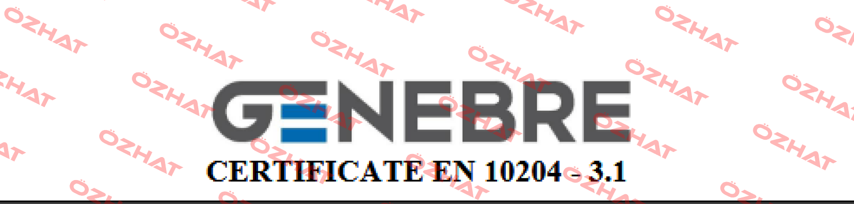 Certificate 3.1 Genebre