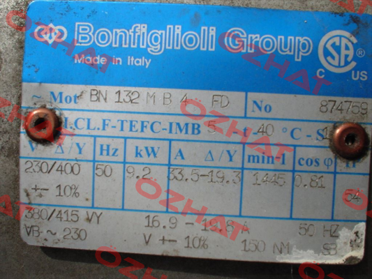 BN 132MB 4 FD Bonfiglioli