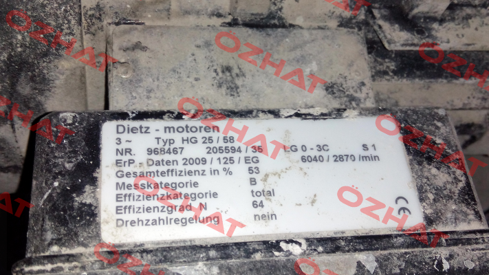 Radial Fan Part For HG 25/58  Dietz-Motoren