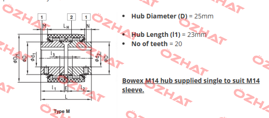 BOWEX-M14-HUB KTR