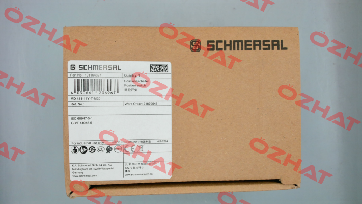 p/n: 101164827, Type: MD 441-11Y-T-M20 Schmersal