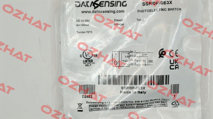 SSP/0P-0E3X Micro Detectors / Diell (now Datasensing)