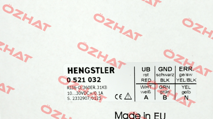 p/n: 0521032, Type: RI36-O/  360ER.31KB Hengstler