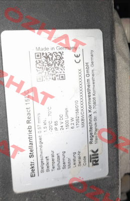 Type REact 15DC RTK Regeltechnik