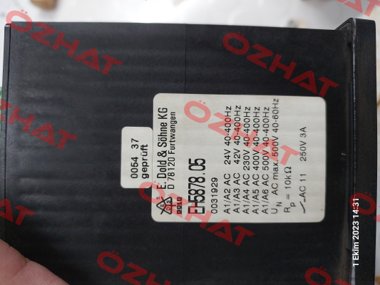 p/n: 0031929, Type: EH5878.05 AC24,42,230,400,500V 50K Dold
