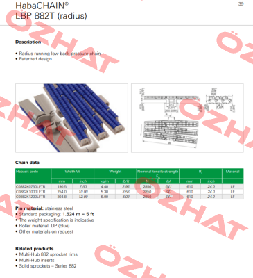 C0882K1200LFTR-N4 Habasit