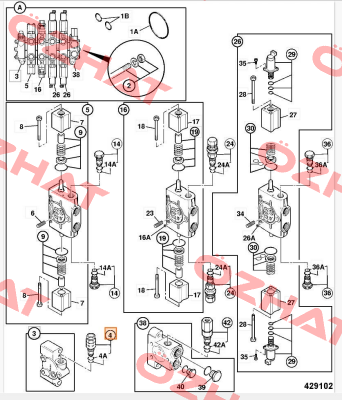 JCB Valve relief Husco
