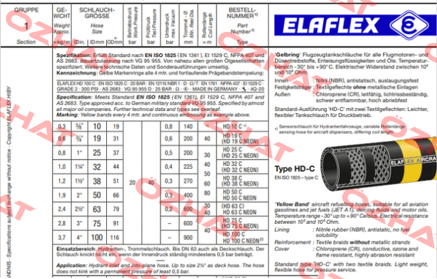 HD 50 C (26 m) Elaflex