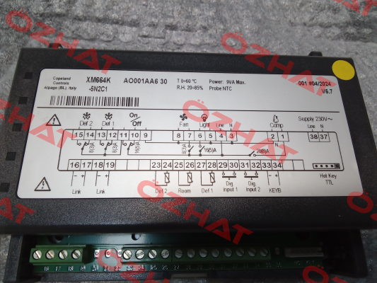 20258900032     SC.6REL.DIX.XM664K FW NEW 230V Dixell