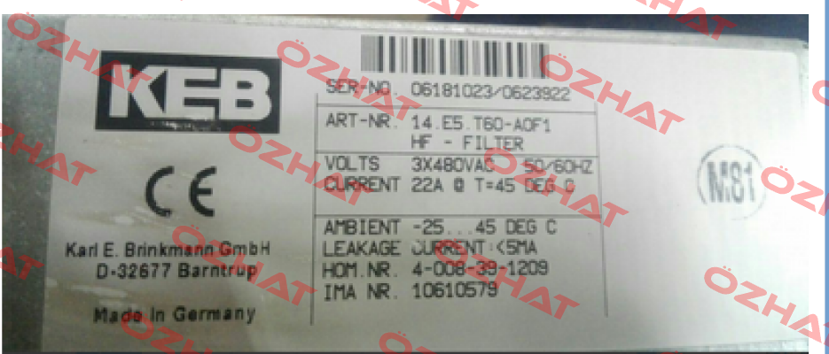 14.E5.T60-A0F1  LAIPPLE KEB