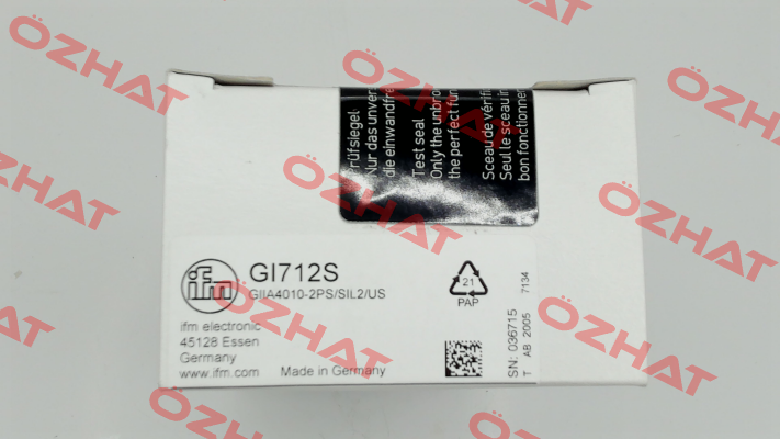 GI712S / GIIA4010-2PS/SIL2/US Ifm