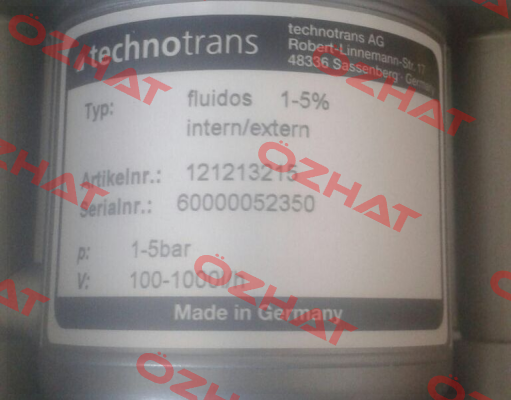 121213215 obsolete, replaced by 10042755 Technotrans