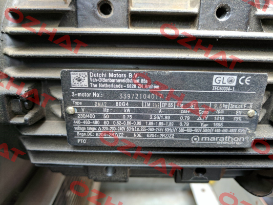 33972104017 REPLACED BY HJA80G4E2U24R  Marathon (Regal)