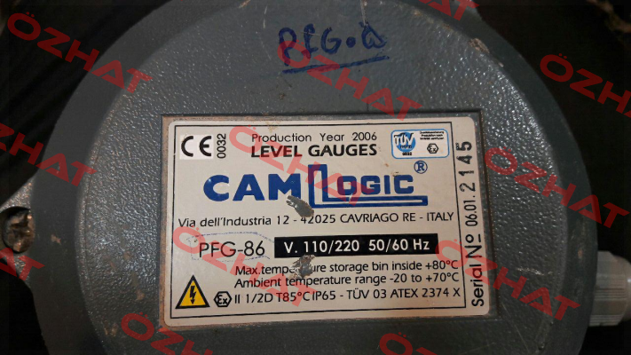 PFG-86 V.110/220 50/60Hz Camlogic