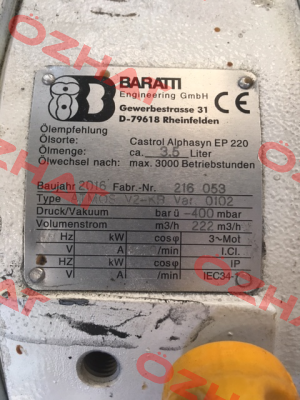 V2-KR Var.0102 Baratti