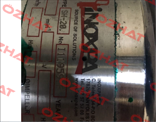 Gasket For SH-20 No. I119597F  Inoxpa