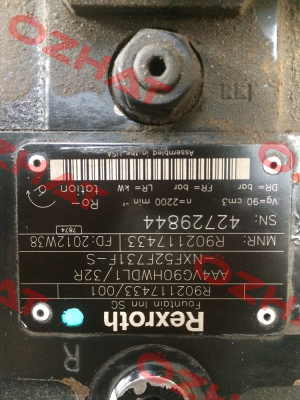 Spare part list for R902117433  Rexroth