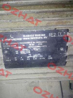 Front cover for 1TZ9001-1BA23-4AB4-Z  Lammers