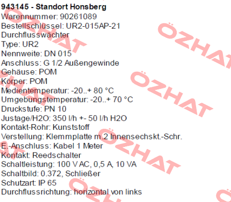 UR2-015AP-21  Honsberg