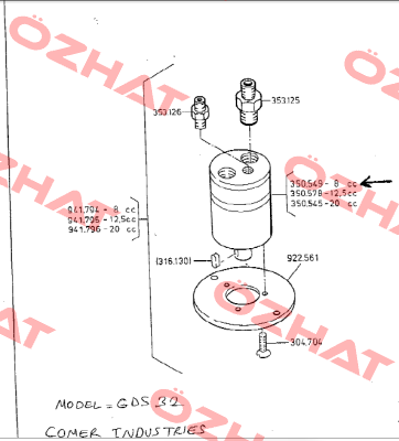 GDS32C1F20  Comer Industries