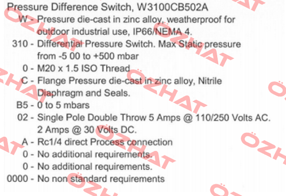 W-310-0-C-B5-02-A                    Delta Controls